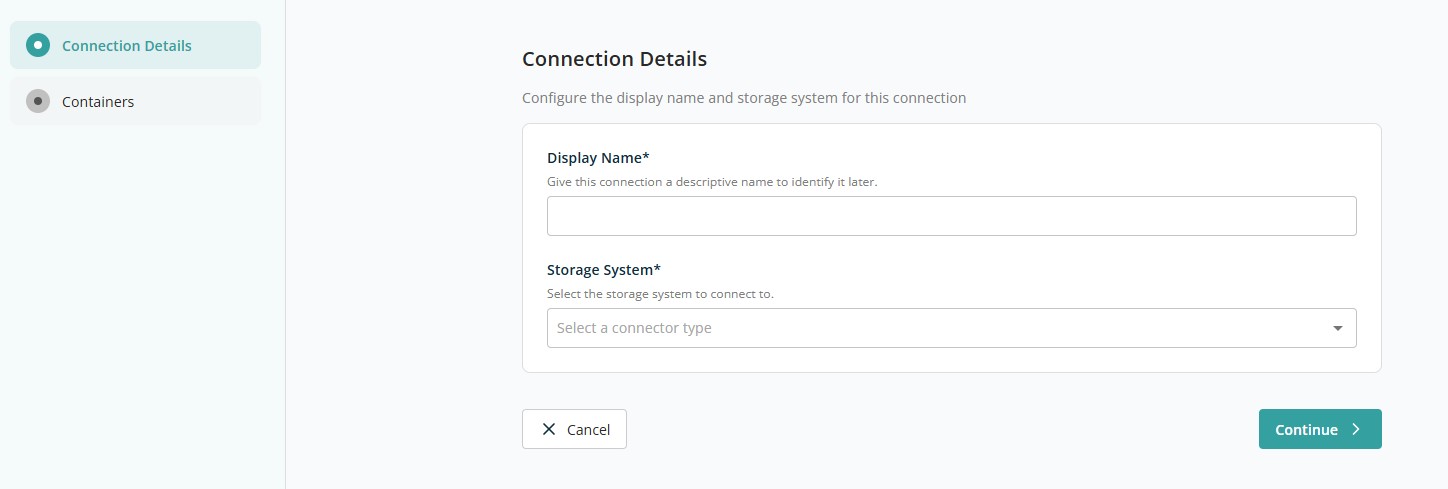 Add Connection — Details