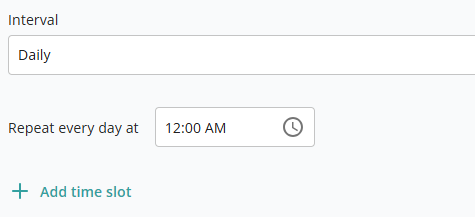 Schedule — Daily