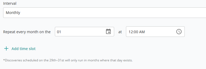 Schedule — Monthly