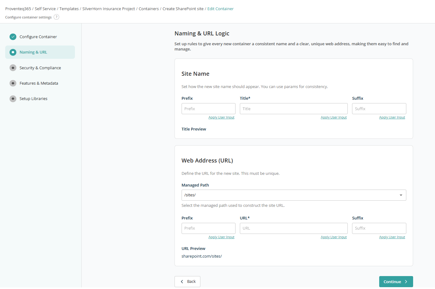 Naming & URL