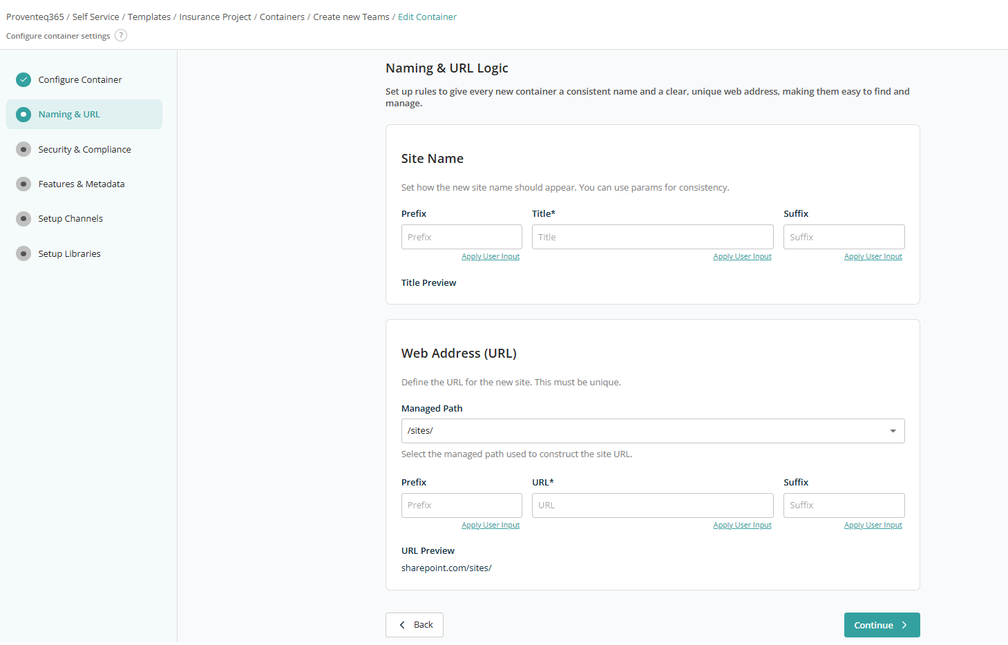 Naming & URL