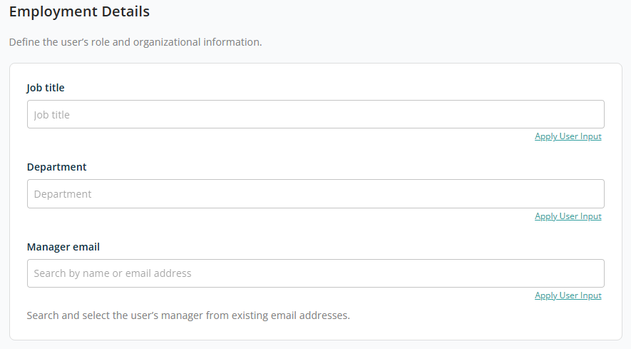 Employment details