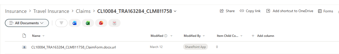 Stub link in source location